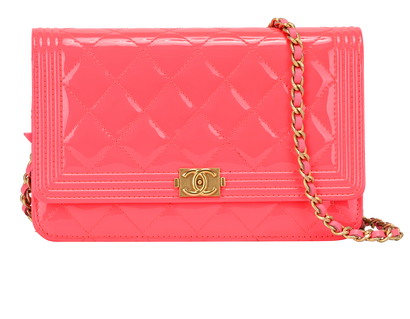Boy WOC, &pound;2,100, Handbags, Pink, Patent Leather, Front view